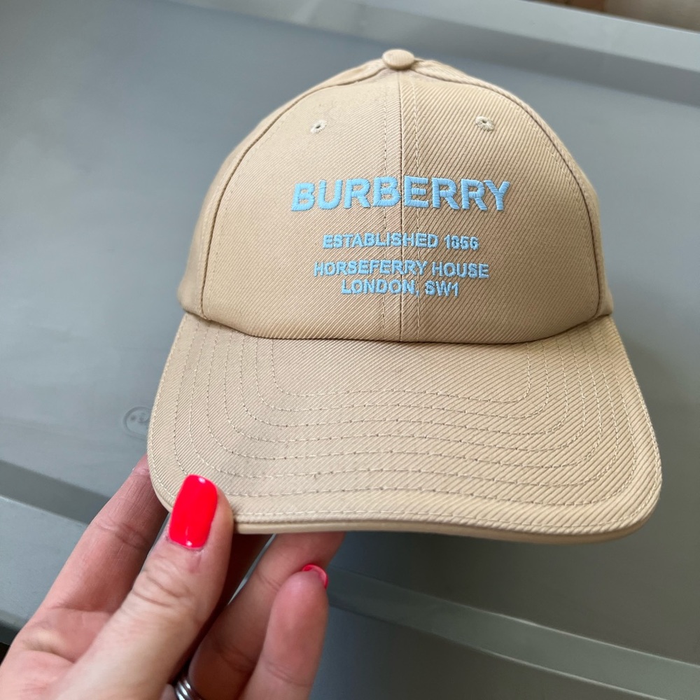 Tan Burberry Ball Cap